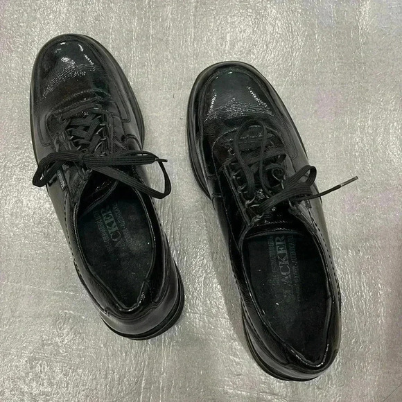 [US8]Mephisto Black Patent Leather Lace Up Comfort Shoes Sneakers-Made in France - Picture 3 of 13